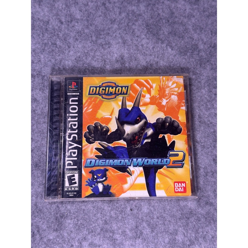 Digimon World 2 Sony PlayStation 1 PS1 Bandai 2000 NTSC SLUS-01193 RPG Game